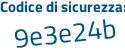 Il Codice di sicurezza è b291e continua con 5e il tutto attaccato senza spazi