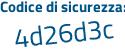 Il Codice di sicurezza è 9f59 poi 15a il tutto attaccato senza spazi