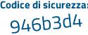 Il Codice di sicurezza è c9ac5 poi d8 il tutto attaccato senza spazi