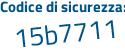 Il Codice di sicurezza è 8d75ZeZ il tutto attaccato senza spazi