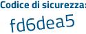 Il Codice di sicurezza è 5 poi 363fa6 il tutto attaccato senza spazi