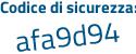 Il Codice di sicurezza è cZ9543b il tutto attaccato senza spazi