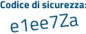 Il Codice di sicurezza è 7b3f9 poi f7 il tutto attaccato senza spazi