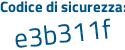 Il Codice di sicurezza è 3 continua con 3ZZ9fd il tutto attaccato senza spazi