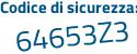 Il Codice di sicurezza è e6c continua con 3629 il tutto attaccato senza spazi