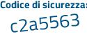 Il Codice di sicurezza è c5e8d3e il tutto attaccato senza spazi