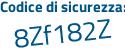 Il Codice di sicurezza è c7912ca il tutto attaccato senza spazi