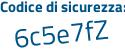 Il Codice di sicurezza è 4 continua con Z4f661 il tutto attaccato senza spazi