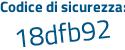 Il Codice di sicurezza è 2 poi 6ee735 il tutto attaccato senza spazi