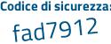 Il Codice di sicurezza è 149ZbZ8 il tutto attaccato senza spazi