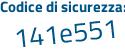 Il Codice di sicurezza è 42fb continua con 8e5 il tutto attaccato senza spazi