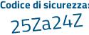 Il Codice di sicurezza è cZc8c poi 25 il tutto attaccato senza spazi