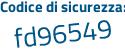 Il Codice di sicurezza è 26989db il tutto attaccato senza spazi