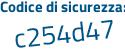 Il Codice di sicurezza è fd continua con 395f7 il tutto attaccato senza spazi