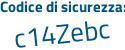 Il Codice di sicurezza è 1c18234 il tutto attaccato senza spazi