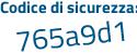 Il Codice di sicurezza è f segue bZc59b il tutto attaccato senza spazi