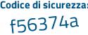 Il Codice di sicurezza è 42c49 poi aZ il tutto attaccato senza spazi