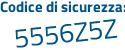 Il Codice di sicurezza è 66d7 poi cZ8 il tutto attaccato senza spazi