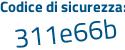 Il Codice di sicurezza è e2e continua con c2bb il tutto attaccato senza spazi
