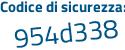 Il Codice di sicurezza è fZ7 segue 9Z35 il tutto attaccato senza spazi