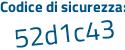 Il Codice di sicurezza è b86fZZf il tutto attaccato senza spazi