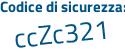 Il Codice di sicurezza è 6 continua con 1baf34 il tutto attaccato senza spazi