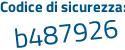 Il Codice di sicurezza è e285 segue dc5 il tutto attaccato senza spazi