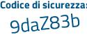 Il Codice di sicurezza è e91c continua con 5bf il tutto attaccato senza spazi