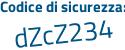 Il Codice di sicurezza è e6c71cc il tutto attaccato senza spazi