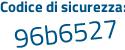 Il Codice di sicurezza è 8 continua con fc4cbe il tutto attaccato senza spazi
