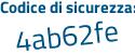 Il Codice di sicurezza è 9741 poi 523 il tutto attaccato senza spazi