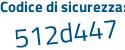 Il Codice di sicurezza è dc poi 83978 il tutto attaccato senza spazi