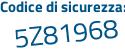 Il Codice di sicurezza è d1652 segue bb il tutto attaccato senza spazi