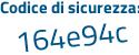Il Codice di sicurezza è cfd7 continua con ea7 il tutto attaccato senza spazi