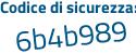 Il Codice di sicurezza è a5917c4 il tutto attaccato senza spazi