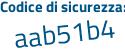 Il Codice di sicurezza è ac continua con 974eb il tutto attaccato senza spazi