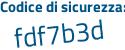 Il Codice di sicurezza è 953ZZ66 il tutto attaccato senza spazi