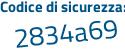 Il Codice di sicurezza è 5Zfbb7Z il tutto attaccato senza spazi