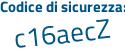 Il Codice di sicurezza è d9 poi eZa3e il tutto attaccato senza spazi