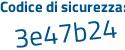 Il Codice di sicurezza è d36 continua con 7db9 il tutto attaccato senza spazi