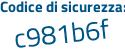 Il Codice di sicurezza è 19Za poi Z91 il tutto attaccato senza spazi
