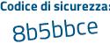 Il Codice di sicurezza è 42 continua con 71159 il tutto attaccato senza spazi