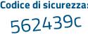 Il Codice di sicurezza è dcdZ segue f7c il tutto attaccato senza spazi