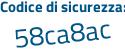 Il Codice di sicurezza è 3b1 poi 1132 il tutto attaccato senza spazi