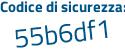 Il Codice di sicurezza è 93 segue 65bae il tutto attaccato senza spazi