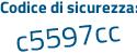 Il Codice di sicurezza è e58 segue 4Z41 il tutto attaccato senza spazi