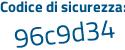 Il Codice di sicurezza è 73e9 segue c64 il tutto attaccato senza spazi