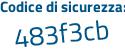 Il Codice di sicurezza è 3 segue ba21f1 il tutto attaccato senza spazi