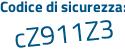 Il Codice di sicurezza è e poi c3296b il tutto attaccato senza spazi