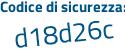 Il Codice di sicurezza è ef4394c il tutto attaccato senza spazi